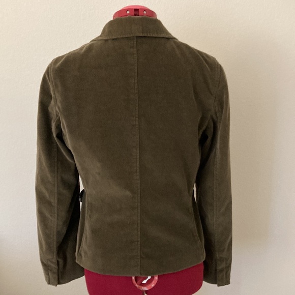 new frontier size medium corduroy lined green blazer/jacket 2 flap pockets. - Picture 4 of 12